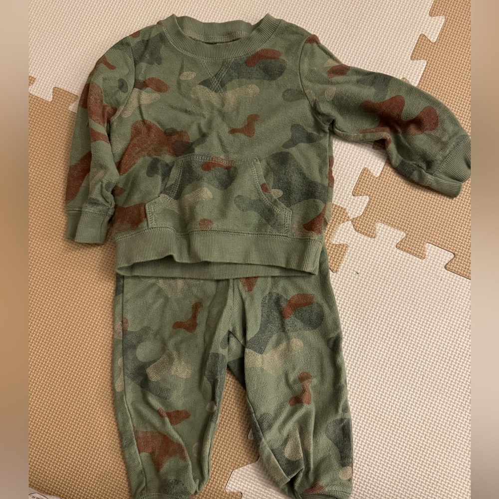 Carters Army Print Matching Set (12-18 Mo)